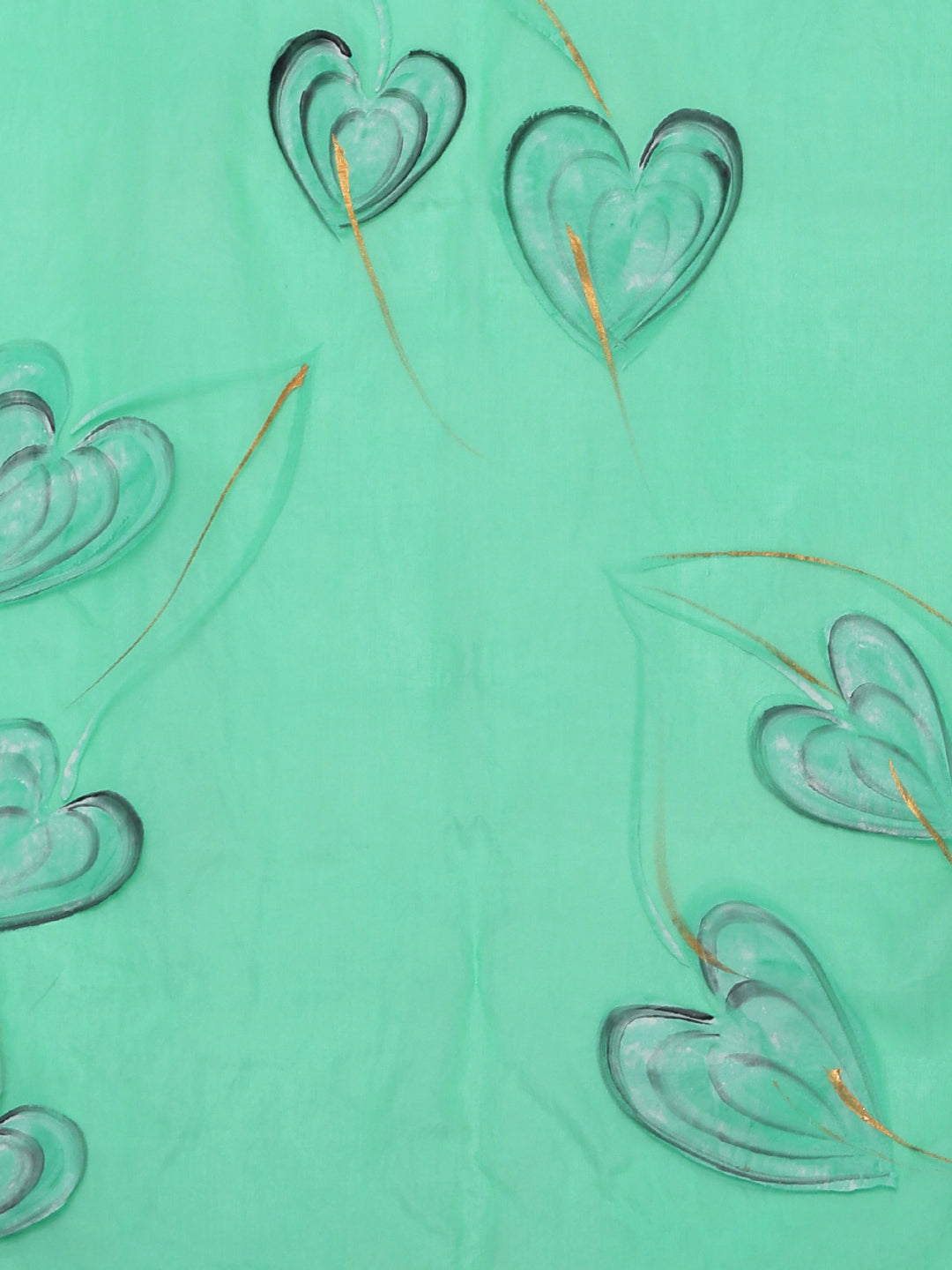 Kalakari India Organza Hand Painted Saree With Blouse BHKPSA0157-Saree-Kalakari India-BHKPSA0157-Bollywood, Fashion, Geographical Indication, Hand Crafted, Heritage Prints, Natural Dyes, Organza, Sarees, Sustainable Fabrics, Woven-[Linen,Ethnic,wear,Fashionista,Handloom,Handicraft,Indigo,blockprint,block,print,Cotton,Chanderi,Blue, latest,classy,party,bollywood,trendy,summer,style,traditional,formal,elegant,unique,style,hand,block,print, dabu,booti,gift,present,glamorous,affordable,collectible,S