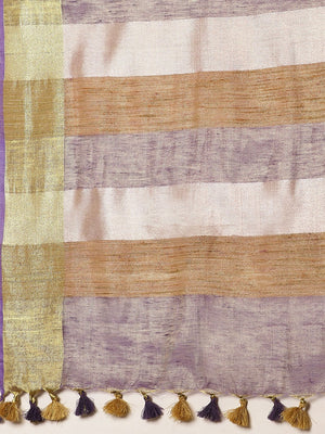 Purple Golden Dual Tone Solid Handwoven Saree-Saree-Kalakari India-ALBGSA0019-Hand Woven, Sarees, Sustainable Fabrics, Tissue, Traditional Weave-[Linen,Ethnic,wear,Fashionista,Handloom,Handicraft,Indigo,blockprint,block,print,Cotton,Chanderi,Blue, latest,classy,party,bollywood,trendy,summer,style,traditional,formal,elegant,unique,style,hand,block,print, dabu,booti,gift,present,glamorous,affordable,collectible,Sari,Saree,printed, holi, Diwali, birthday, anniversary, sustainable, organic, scarf, o