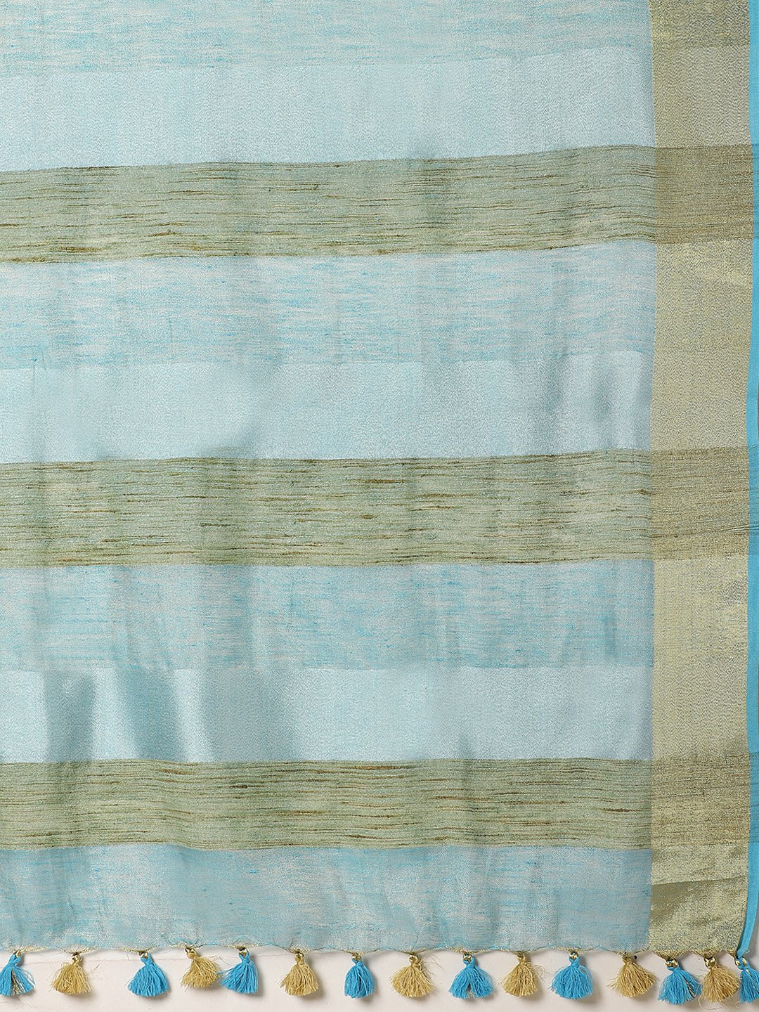 Blue Golden Dual Tone Solid Handwoven Saree-Saree-Kalakari India-ALBGSA0026-Hand Woven, Sarees, Sustainable Fabrics, Tissue, Traditional Weave-[Linen,Ethnic,wear,Fashionista,Handloom,Handicraft,Indigo,blockprint,block,print,Cotton,Chanderi,Blue, latest,classy,party,bollywood,trendy,summer,style,traditional,formal,elegant,unique,style,hand,block,print, dabu,booti,gift,present,glamorous,affordable,collectible,Sari,Saree,printed, holi, Diwali, birthday, anniversary, sustainable, organic, scarf, onl