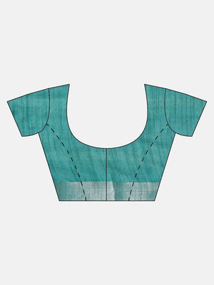 Linen Handwoven Saree and Blouse-Saree-Kalakari India-ALBGSA0033-Hand Woven, Linen, Sarees, Sustainable Fabrics, Traditional Weave-[Linen,Ethnic,wear,Fashionista,Handloom,Handicraft,Indigo,blockprint,block,print,Cotton,Chanderi,Blue, latest,classy,party,bollywood,trendy,summer,style,traditional,formal,elegant,unique,style,hand,block,print, dabu,booti,gift,present,glamorous,affordable,collectible,Sari,Saree,printed, holi, Diwali, birthday, anniversary, sustainable, organic, scarf, online, low pri