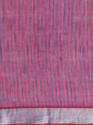 Linen Handwoven Saree and Blouse-Saree-Kalakari India-ALBGSA0043-Hand Woven, Linen, Sarees, Sustainable Fabrics, Traditional Weave-[Linen,Ethnic,wear,Fashionista,Handloom,Handicraft,Indigo,blockprint,block,print,Cotton,Chanderi,Blue, latest,classy,party,bollywood,trendy,summer,style,traditional,formal,elegant,unique,style,hand,block,print, dabu,booti,gift,present,glamorous,affordable,collectible,Sari,Saree,printed, holi, Diwali, birthday, anniversary, sustainable, organic, scarf, online, low pri