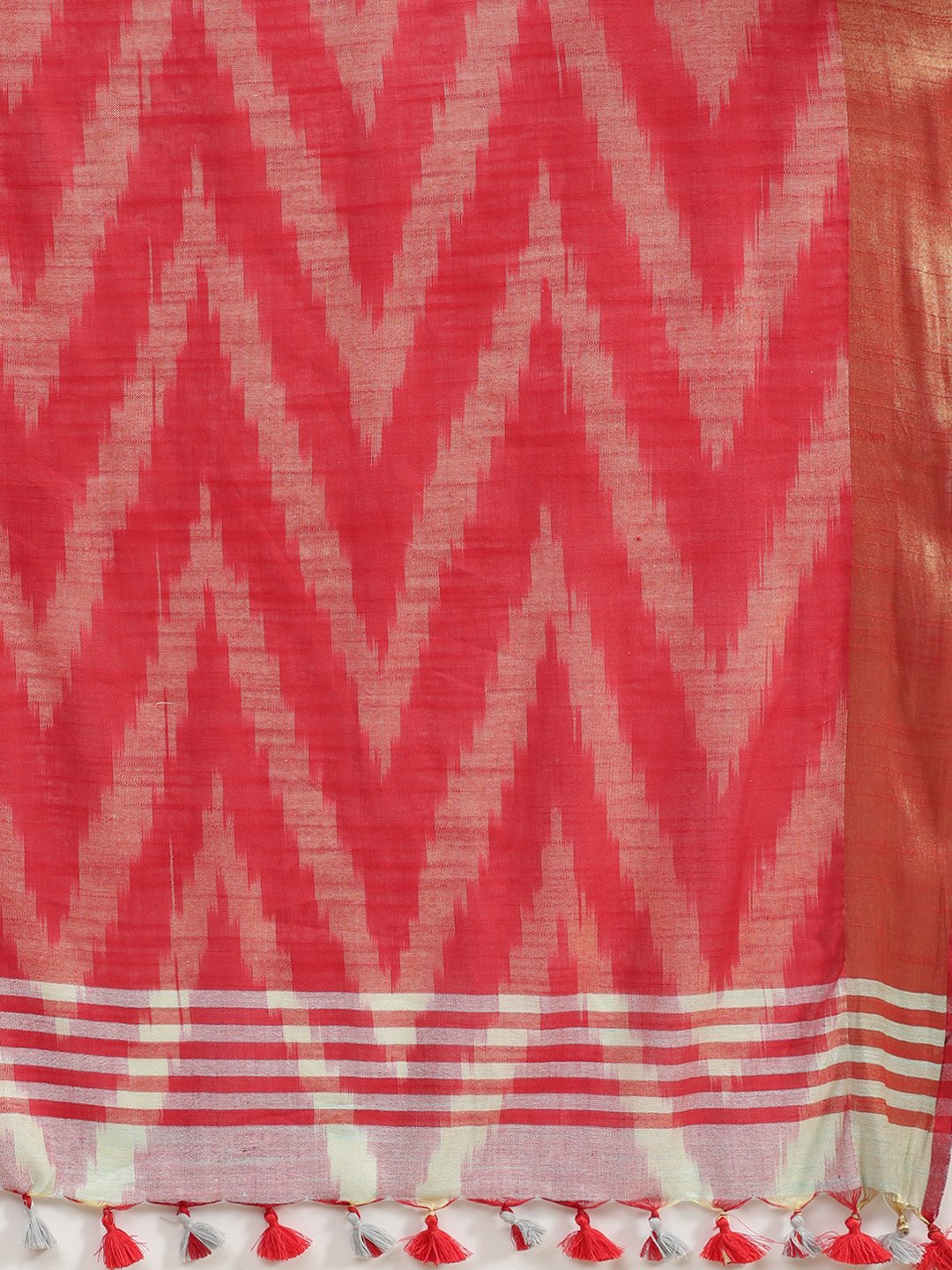 Linen Handwoven Saree and Blouse-Saree-Kalakari India-ALBGSA0048-Hand Woven, Linen, Sarees, Sustainable Fabrics, Traditional Weave-[Linen,Ethnic,wear,Fashionista,Handloom,Handicraft,Indigo,blockprint,block,print,Cotton,Chanderi,Blue, latest,classy,party,bollywood,trendy,summer,style,traditional,formal,elegant,unique,style,hand,block,print, dabu,booti,gift,present,glamorous,affordable,collectible,Sari,Saree,printed, holi, Diwali, birthday, anniversary, sustainable, organic, scarf, online, low pri