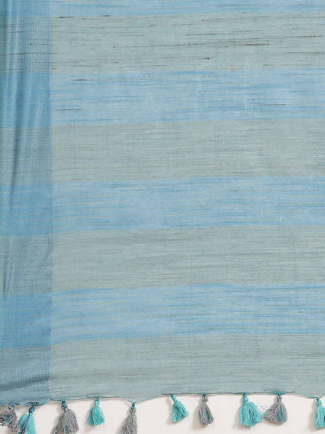 Blue and Teal, Kalakari India Linen Woven Saree and Blouse ALBGSA0080-Saree-Kalakari India-ALBGSA0080-Cotton, Geographical Indication, Hand Crafted, Heritage Prints, Linen, Natural Dyes, Red, Sarees, Shibori, Sustainable Fabrics, Woven, Yellow-[Linen,Ethnic,wear,Fashionista,Handloom,Handicraft,Indigo,blockprint,block,print,Cotton,Chanderi,Blue, latest,classy,party,bollywood,trendy,summer,style,traditional,formal,elegant,unique,style,hand,block,print, dabu,booti,gift,present,glamorous,affordable,