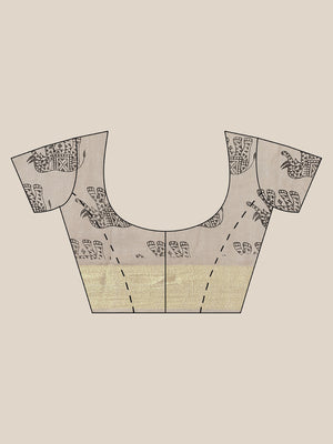 Grey and Black, Kalakari India Linen Handwoven Saree and Blouse ALBGSA0093-Saree-Kalakari India-ALBGSA0093-Cotton, Geographical Indication, Hand Crafted, Heritage Prints, Linen, Natural Dyes, Red, Sarees, Shibori, Sustainable Fabrics, Woven, Yellow-[Linen,Ethnic,wear,Fashionista,Handloom,Handicraft,Indigo,blockprint,block,print,Cotton,Chanderi,Blue, latest,classy,party,bollywood,trendy,summer,style,traditional,formal,elegant,unique,style,hand,block,print, dabu,booti,gift,present,glamorous,afford