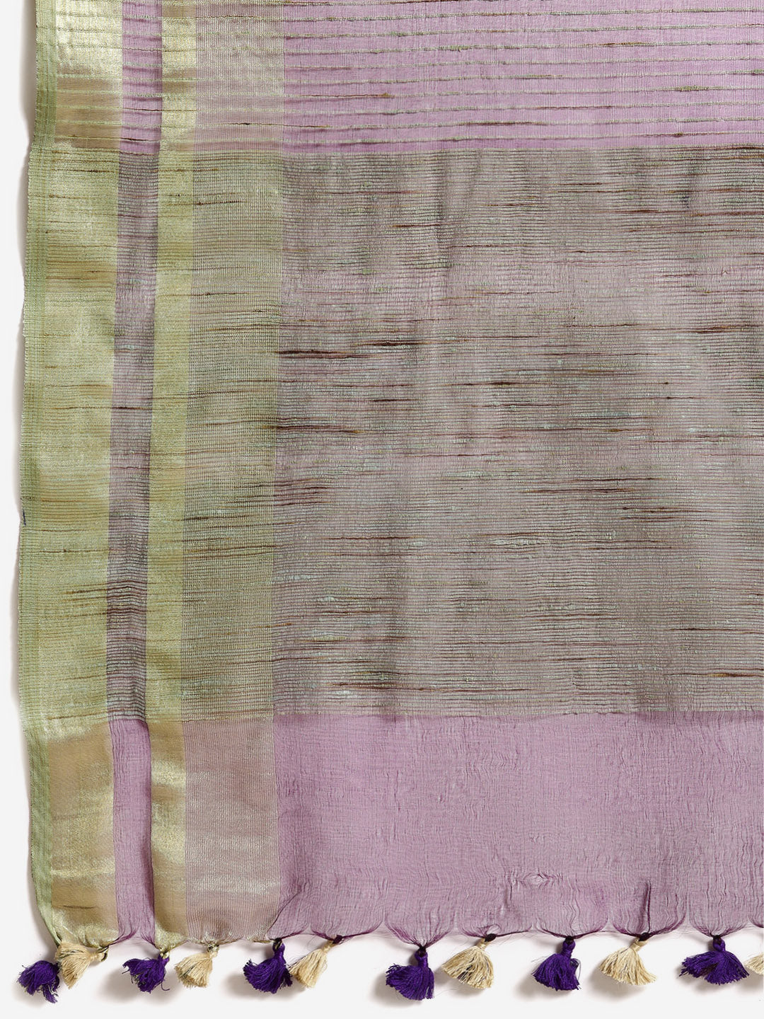 Purple and Green, Kalakari India Bhagalpuri Jute Silk Woven Design Saree with Blouse ALBGSA0102-Saree-Kalakari India-ALBGSA0102-Bhagalpuri, Geographical Indication, Hand Crafted, Heritage Prints, Jute, Natural Dyes, Red, Sarees, Silk Blend, Sustainable Fabrics, Woven, Yellow-[Linen,Ethnic,wear,Fashionista,Handloom,Handicraft,Indigo,blockprint,block,print,Cotton,Chanderi,Blue, latest,classy,party,bollywood,trendy,summer,style,traditional,formal,elegant,unique,style,hand,block,print, dabu,booti,gi