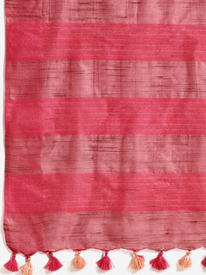 Peach and Pink, Kalakari India Bhagalpuri Silk Blend Woven Design Saree with Blouse ALBGSA0104-Saree-Kalakari India-ALBGSA0104-Bhagalpuri, Geographical Indication, Hand Crafted, Heritage Prints, Jute, Natural Dyes, Red, Sarees, Silk Blend, Sustainable Fabrics, Woven, Yellow-[Linen,Ethnic,wear,Fashionista,Handloom,Handicraft,Indigo,blockprint,block,print,Cotton,Chanderi,Blue, latest,classy,party,bollywood,trendy,summer,style,traditional,formal,elegant,unique,style,hand,block,print, dabu,booti,gif