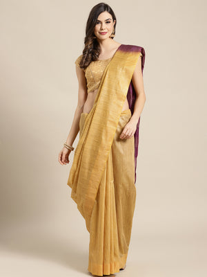 Mustard and Mauve, Kalakari India Bhagalpuri Silk Blend Woven Design Saree with Blouse ALBGSA0107-Saree-Kalakari India-ALBGSA0107-Bhagalpuri, Geographical Indication, Hand Crafted, Heritage Prints, Jute, Natural Dyes, Red, Sarees, Silk Blend, Sustainable Fabrics, Woven, Yellow-[Linen,Ethnic,wear,Fashionista,Handloom,Handicraft,Indigo,blockprint,block,print,Cotton,Chanderi,Blue, latest,classy,party,bollywood,trendy,summer,style,traditional,formal,elegant,unique,style,hand,block,print, dabu,booti,