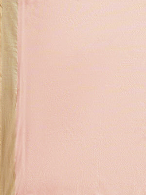 Pink and Gold, Kalakari India Bhagalpuri Jute Silk Woven Design Saree with Blouse ALBGSA0111-Saree-Kalakari India-ALBGSA0111-Bhagalpuri, Geographical Indication, Hand Crafted, Heritage Prints, Jute, Natural Dyes, Red, Sarees, Silk Blend, Sustainable Fabrics, Woven, Yellow-[Linen,Ethnic,wear,Fashionista,Handloom,Handicraft,Indigo,blockprint,block,print,Cotton,Chanderi,Blue, latest,classy,party,bollywood,trendy,summer,style,traditional,formal,elegant,unique,style,hand,block,print, dabu,booti,gift,