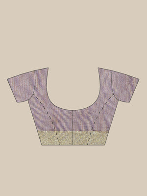Purple and Gold, Kalakari India Bhagalpuri Jute Silk Woven Design Saree with Blouse ALBGSA0112-Saree-Kalakari India-ALBGSA0112-Bhagalpuri, Geographical Indication, Hand Crafted, Heritage Prints, Jute, Natural Dyes, Red, Sarees, Silk Blend, Sustainable Fabrics, Woven, Yellow-[Linen,Ethnic,wear,Fashionista,Handloom,Handicraft,Indigo,blockprint,block,print,Cotton,Chanderi,Blue, latest,classy,party,bollywood,trendy,summer,style,traditional,formal,elegant,unique,style,hand,block,print, dabu,booti,gif