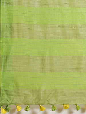 Green and Gold, Kalakari India Bhagalpuri Silk Blend Woven Design Saree with Blouse ALBGSA0116-Saree-Kalakari India-ALBGSA0116-Bhagalpuri, Geographical Indication, Hand Crafted, Heritage Prints, Jute, Natural Dyes, Red, Sarees, Silk Blend, Sustainable Fabrics, Woven, Yellow-[Linen,Ethnic,wear,Fashionista,Handloom,Handicraft,Indigo,blockprint,block,print,Cotton,Chanderi,Blue, latest,classy,party,bollywood,trendy,summer,style,traditional,formal,elegant,unique,style,hand,block,print, dabu,booti,gif