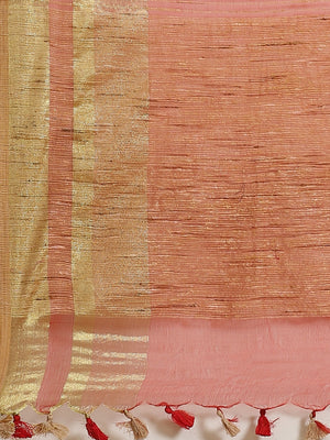 Maroon and Cream, Kalakari India Bhagalpuri Jute Silk Woven Design Saree with Blouse ALBGSA0123-Saree-Kalakari India-ALBGSA0123-Bhagalpuri, Geographical Indication, Hand Crafted, Heritage Prints, Jute, Natural Dyes, Red, Sarees, Silk Blend, Sustainable Fabrics, Woven, Yellow-[Linen,Ethnic,wear,Fashionista,Handloom,Handicraft,Indigo,blockprint,block,print,Cotton,Chanderi,Blue, latest,classy,party,bollywood,trendy,summer,style,traditional,formal,elegant,unique,style,hand,block,print, dabu,booti,gi