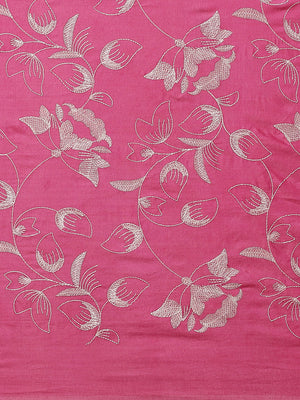 Pink and Grey, Kalakari India Bhagalpuri Silk Blend Woven Design Saree with Blouse ALBGSA0149-Saree-Kalakari India-ALBGSA0149-Bhagalpuri, Geographical Indication, Hand Crafted, Heritage Prints, Jute, Natural Dyes, Red, Sarees, Silk Blend, Sustainable Fabrics, Woven, Yellow-[Linen,Ethnic,wear,Fashionista,Handloom,Handicraft,Indigo,blockprint,block,print,Cotton,Chanderi,Blue, latest,classy,party,bollywood,trendy,summer,style,traditional,formal,elegant,unique,style,hand,block,print, dabu,booti,gift