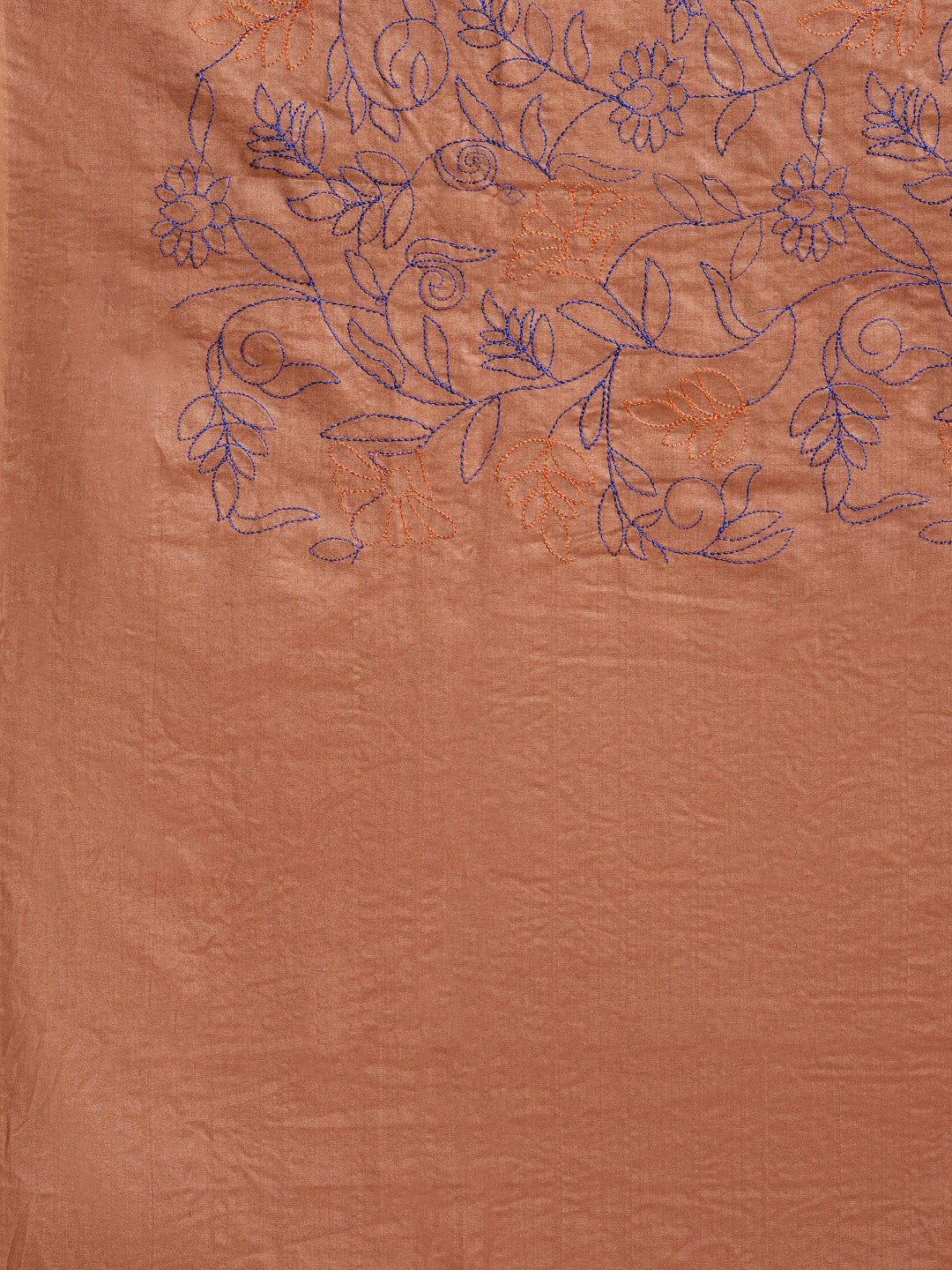 Brown and Blue, Kalakari India Bhagalpuri Silk Blend Woven Design Saree with Blouse ALBGSA0153-Saree-Kalakari India-ALBGSA0153-Bhagalpuri, Geographical Indication, Hand Crafted, Heritage Prints, Jute, Natural Dyes, Red, Sarees, Silk Blend, Sustainable Fabrics, Woven, Yellow-[Linen,Ethnic,wear,Fashionista,Handloom,Handicraft,Indigo,blockprint,block,print,Cotton,Chanderi,Blue, latest,classy,party,bollywood,trendy,summer,style,traditional,formal,elegant,unique,style,hand,block,print, dabu,booti,gif