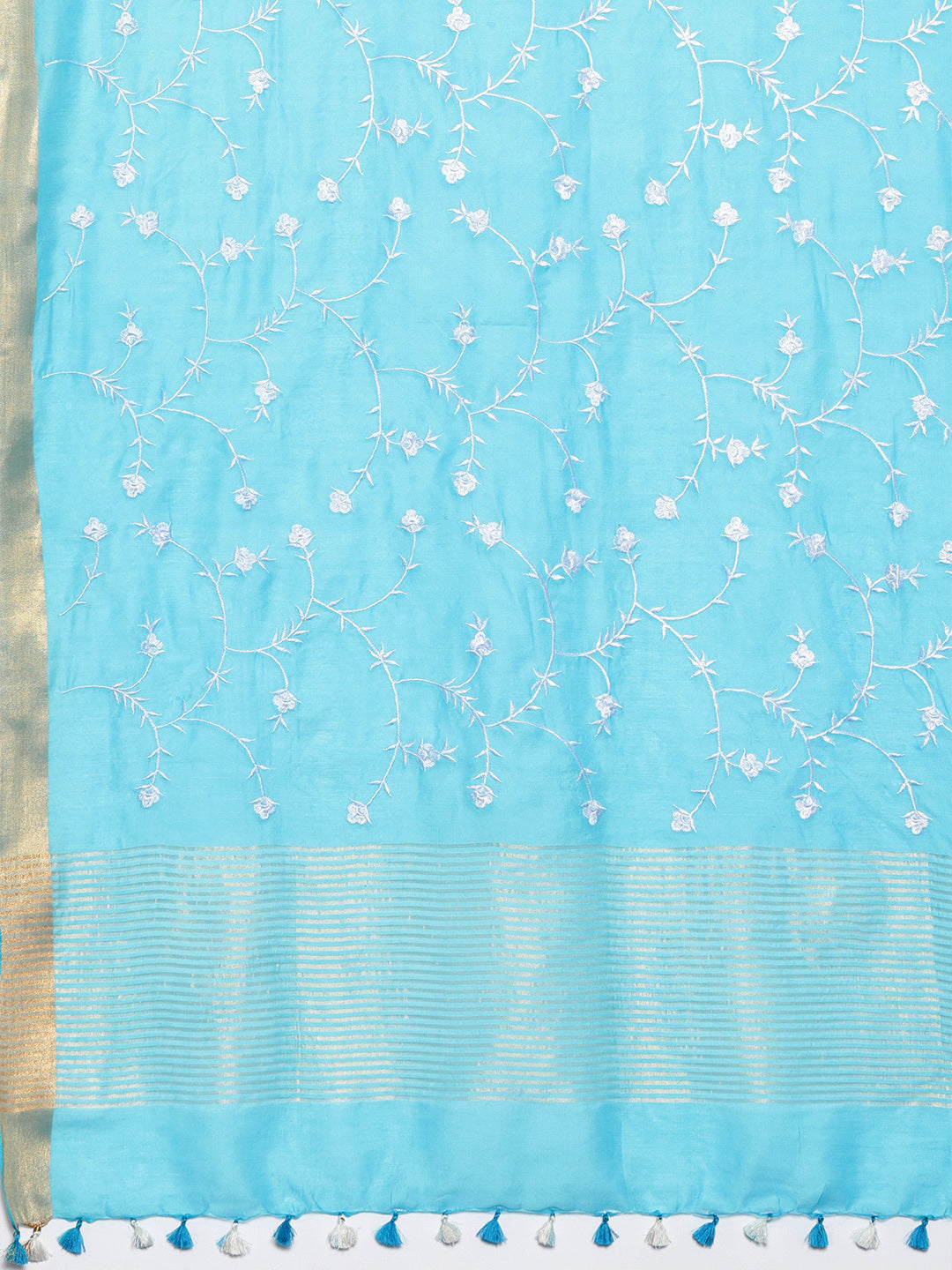 Kalakari India Kota Silk Embroidered Saree With Blouse ALBGSA0160-Saree-Kalakari India-ALBGSA0160-Geographical Indication, Hand Crafted, Heritage Prints, Linen, Natural Dyes, Pure Cotton, Sarees, Sustainable Fabrics, Woven-[Linen,Ethnic,wear,Fashionista,Handloom,Handicraft,Indigo,blockprint,block,print,Cotton,Chanderi,Blue, latest,classy,party,bollywood,trendy,summer,style,traditional,formal,elegant,unique,style,hand,block,print, dabu,booti,gift,present,glamorous,affordable,collectible,Sari,Sare