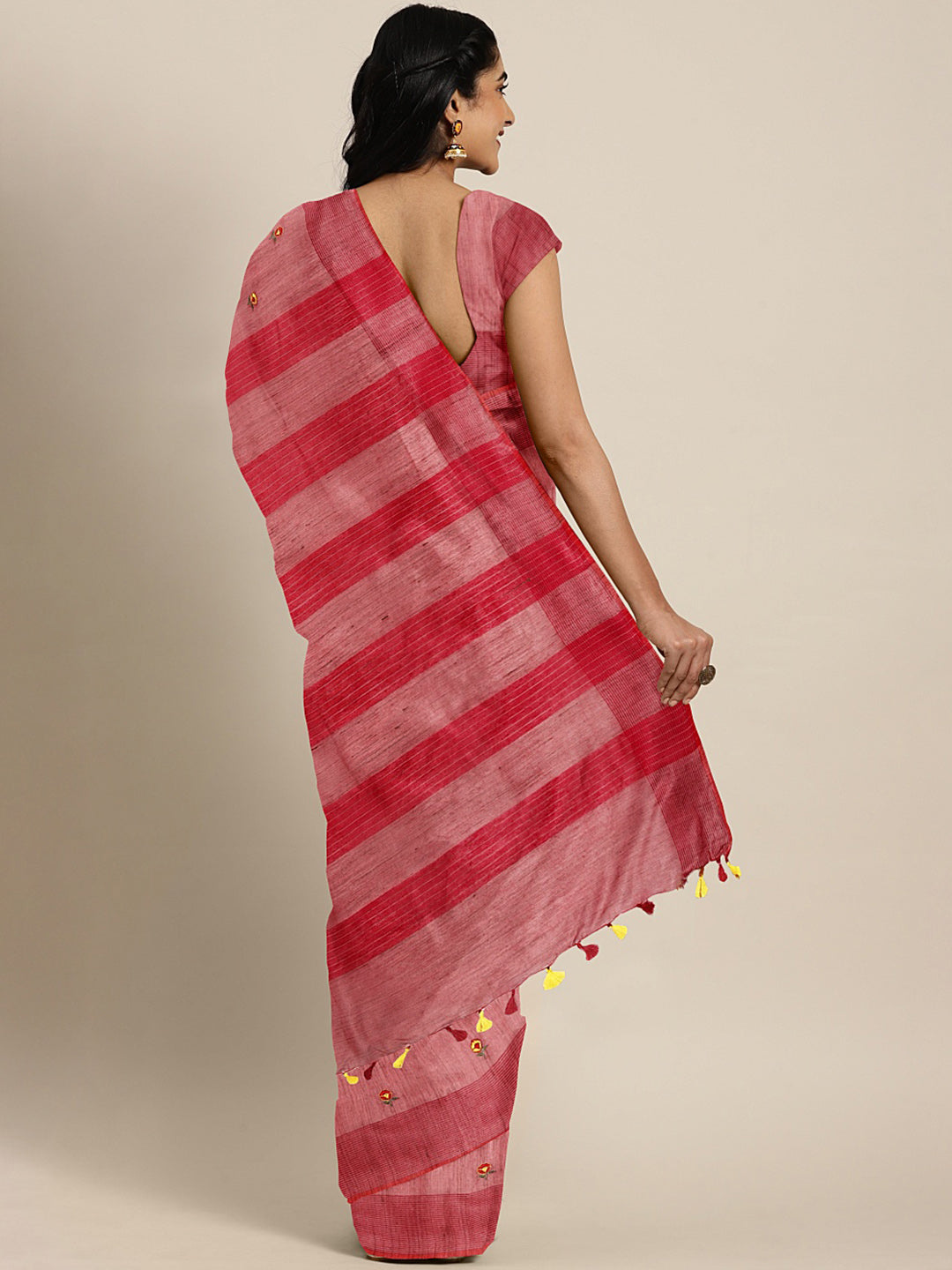 Kalakari India Kota Silk Embroidered Saree With Blouse ALBGSA0172-Saree-Kalakari India-ALBGSA0172-Geographical Indication, Hand Crafted, Heritage Prints, Linen, Natural Dyes, Pure Cotton, Sarees, Sustainable Fabrics, Woven-[Linen,Ethnic,wear,Fashionista,Handloom,Handicraft,Indigo,blockprint,block,print,Cotton,Chanderi,Blue, latest,classy,party,bollywood,trendy,summer,style,traditional,formal,elegant,unique,style,hand,block,print, dabu,booti,gift,present,glamorous,affordable,collectible,Sari,Sare