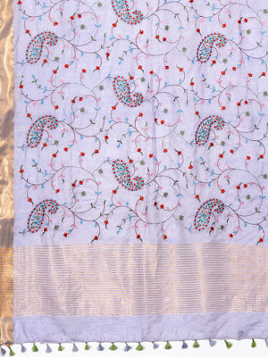 Kalakari India Kota Silk Embroidered Saree With Blouse ALBGSA0176-Saree-Kalakari India-ALBGSA0176-Geographical Indication, Hand Crafted, Heritage Prints, Linen, Natural Dyes, Pure Cotton, Sarees, Sustainable Fabrics, Woven-[Linen,Ethnic,wear,Fashionista,Handloom,Handicraft,Indigo,blockprint,block,print,Cotton,Chanderi,Blue, latest,classy,party,bollywood,trendy,summer,style,traditional,formal,elegant,unique,style,hand,block,print, dabu,booti,gift,present,glamorous,affordable,collectible,Sari,Sare