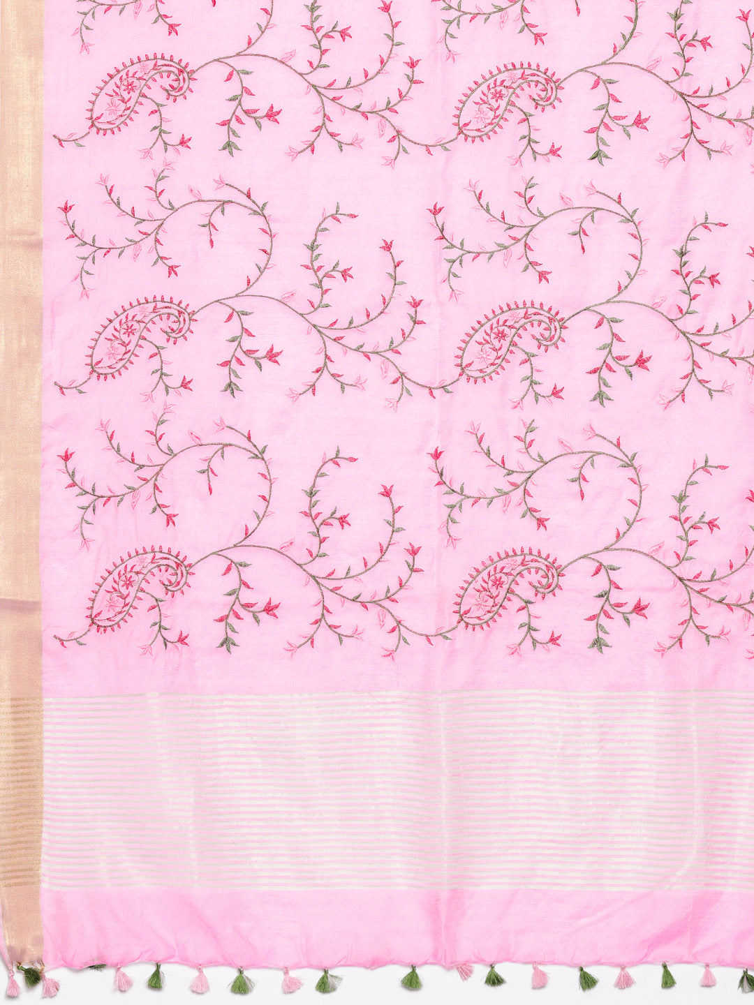 Kalakari India Kota Silk Embroidered Saree With Blouse ALBGSA0177-Saree-Kalakari India-ALBGSA0177-Bollywood, Geographical Indication, Hand Crafted, Heritage Prints, Natural Dyes, Sarees, South Silk, Sustainable Fabrics, Uppada Silk, Woven-[Linen,Ethnic,wear,Fashionista,Handloom,Handicraft,Indigo,blockprint,block,print,Cotton,Chanderi,Blue, latest,classy,party,bollywood,trendy,summer,style,traditional,formal,elegant,unique,style,hand,block,print, dabu,booti,gift,present,glamorous,affordable,colle