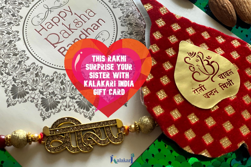 Rakhi Gift card obsolete-Giftcard-Kalakari India-obsolete gift card-[Linen,Ethnic,wear,Fashionista,Handloom,Handicraft,Indigo,blockprint,block,print,Cotton,Chanderi,Blue, latest,classy,party,bollywood,trendy,summer,style,traditional,formal,elegant,unique,style,hand,block,print, dabu,booti,gift,present,glamorous,affordable,collectible,Sari,Saree,printed, holi, Diwali, birthday, anniversary, sustainable, organic, scarf, online, low price, discount, Indian saree, Indian sari]-Kalakari India