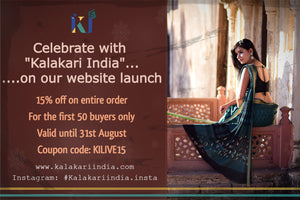 KILIVE15-Discount-Kalakari India-discount-[Linen,Ethnic,wear,Fashionista,Handloom,Handicraft,Indigo,blockprint,block,print,Cotton,Chanderi,Blue, latest,classy,party,bollywood,trendy,summer,style,traditional,formal,elegant,unique,style,hand,block,print, dabu,booti,gift,present,glamorous,affordable,collectible,Sari,Saree,printed, holi, Diwali, birthday, anniversary, sustainable, organic, scarf, online, low price, discount, Indian saree, Indian sari]-Kalakari India