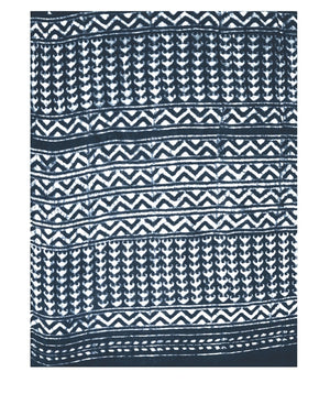 Indigo Dabu Hand Block Print Handcrafted Cotton Saree-Saree-Kalakari India-BAPASA0014-Cotton, Dabu, Geographical Indication, Hand Blocks, Hand Crafted, Heritage Prints, Indigo, Natural Dyes, Sarees, Sustainable Fabrics-[Linen,Ethnic,wear,Fashionista,Handloom,Handicraft,Indigo,blockprint,block,print,Cotton,Chanderi,Blue, latest,classy,party,bollywood,trendy,summer,style,traditional,formal,elegant,unique,style,hand,block,print, dabu,booti,gift,present,glamorous,affordable,collectible,Sari,Saree,pr