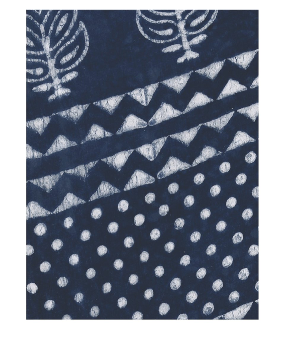 Indigo Dabu Hand Block Print Handcrafted Cotton Saree-Saree-Kalakari India-BAPASA0001-Cotton, Dabu, Geographical Indication, Hand Blocks, Hand Crafted, Heritage Prints, Indigo, Natural Dyes, Sarees, Sustainable Fabrics-[Linen,Ethnic,wear,Fashionista,Handloom,Handicraft,Indigo,blockprint,block,print,Cotton,Chanderi,Blue, latest,classy,party,bollywood,trendy,summer,style,traditional,formal,elegant,unique,style,hand,block,print, dabu,booti,gift,present,glamorous,affordable,collectible,Sari,Saree,pr