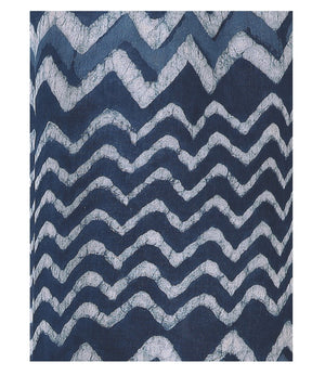 Indigo Dabu Hand Block Print Handcrafted Cotton Saree-Saree-Kalakari India-BAPASA0009-Cotton, Dabu, Geographical Indication, Hand Blocks, Hand Crafted, Heritage Prints, Indigo, Natural Dyes, Sarees, Sustainable Fabrics-[Linen,Ethnic,wear,Fashionista,Handloom,Handicraft,Indigo,blockprint,block,print,Cotton,Chanderi,Blue, latest,classy,party,bollywood,trendy,summer,style,traditional,formal,elegant,unique,style,hand,block,print, dabu,booti,gift,present,glamorous,affordable,collectible,Sari,Saree,pr