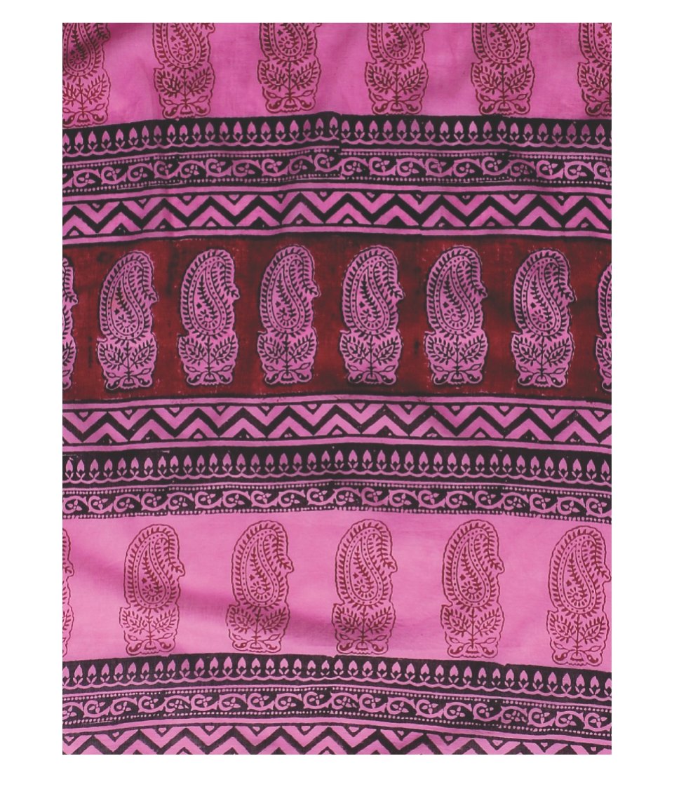 Pink Bagh Hand Block Print Handcrafted Cotton Saree-Saree-Kalakari India-BAPASA0034-Bagh, Cotton, Geographical Indication, Hand Blocks, Hand Crafted, Heritage Prints, Sarees, Sustainable Fabrics-[Linen,Ethnic,wear,Fashionista,Handloom,Handicraft,Indigo,blockprint,block,print,Cotton,Chanderi,Blue, latest,classy,party,bollywood,trendy,summer,style,traditional,formal,elegant,unique,style,hand,block,print, dabu,booti,gift,present,glamorous,affordable,collectible,Sari,Saree,printed, holi, Diwali, bir