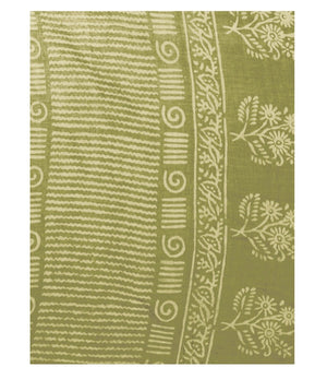 Green Dabu Hand Block Print Handcrafted Cotton Saree-Saree-Kalakari India-BAPASA0047-Cotton, Dabu, Geographical Indication, Hand Blocks, Hand Crafted, Heritage Prints, Sarees, Sustainable Fabrics-[Linen,Ethnic,wear,Fashionista,Handloom,Handicraft,Indigo,blockprint,block,print,Cotton,Chanderi,Blue, latest,classy,party,bollywood,trendy,summer,style,traditional,formal,elegant,unique,style,hand,block,print, dabu,booti,gift,present,glamorous,affordable,collectible,Sari,Saree,printed, holi, Diwali, bi
