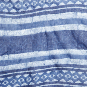 Indigo Dabu Hand Block Print Handcrafted Cotton Saree-Saree-Kalakari India-BAPASA0053-Cotton, Dabu, Geographical Indication, Hand Blocks, Hand Crafted, Heritage Prints, Indigo, Natural Dyes, Sarees, Sustainable Fabrics-[Linen,Ethnic,wear,Fashionista,Handloom,Handicraft,Indigo,blockprint,block,print,Cotton,Chanderi,Blue, latest,classy,party,bollywood,trendy,summer,style,traditional,formal,elegant,unique,style,hand,block,print, dabu,booti,gift,present,glamorous,affordable,collectible,Sari,Saree,pr