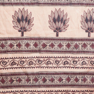 Maroon & Cream Bagh Hand Block Print Handcrafted Cotton Saree-Saree-Kalakari India-BAPASA0063-Bagh, Cotton, Geographical Indication, Hand Blocks, Hand Crafted, Heritage Prints, Sarees, Sustainable Fabrics-[Linen,Ethnic,wear,Fashionista,Handloom,Handicraft,Indigo,blockprint,block,print,Cotton,Chanderi,Blue, latest,classy,party,bollywood,trendy,summer,style,traditional,formal,elegant,unique,style,hand,block,print, dabu,booti,gift,present,glamorous,affordable,collectible,Sari,Saree,printed, holi, D