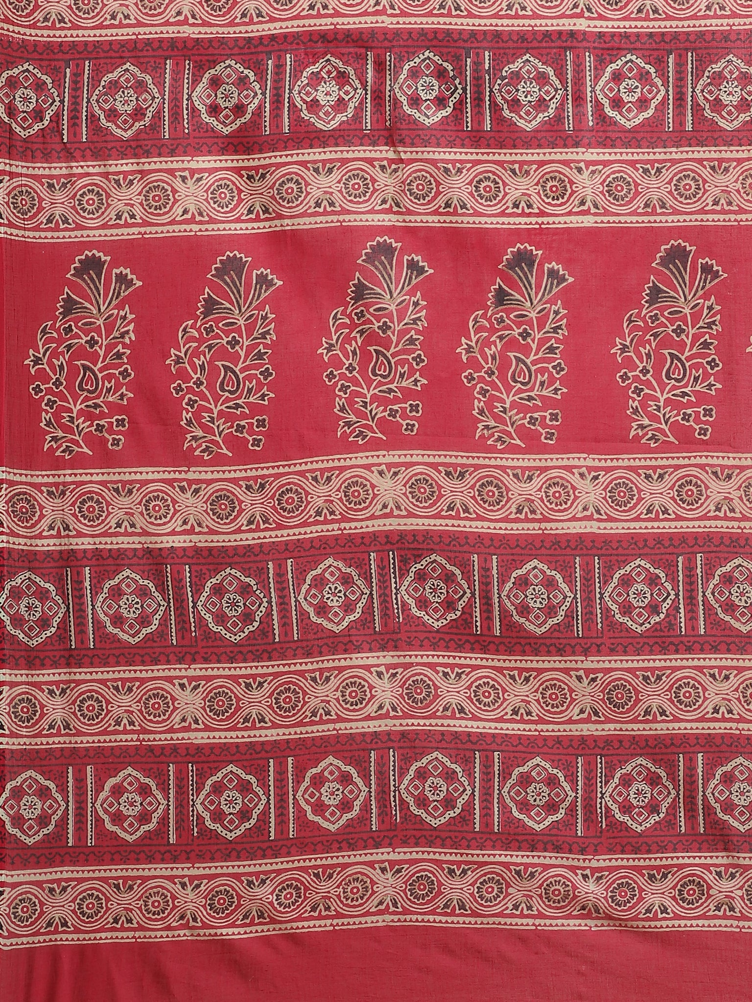 Maroon and Black, Kalakari India Cotton Maroon Hand crafted saree with blouse BAPASA0104-Saree-Kalakari India-BAPASA0104-Block Print, Cotton, Geographical Indication, Hand Crafted, Heritage Prints, Natural Dyes, Red, Sarees, Sustainable Fabrics, Woven, Yellow-[Linen,Ethnic,wear,Fashionista,Handloom,Handicraft,Indigo,blockprint,block,print,Cotton,Chanderi,Blue, latest,classy,party,bollywood,trendy,summer,style,traditional,formal,elegant,unique,style,hand,block,print, dabu,booti,gift,present,glamo