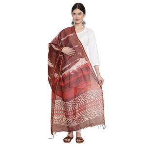 Hand Block Print Dupatta-Kalakari India-[Linen,Ethnic,wear,Fashionista,Handloom,Handicraft,Indigo,blockprint,block,print,Cotton,Chanderi,Blue, latest,classy,party,bollywood,trendy,summer,style,traditional,formal,elegant,unique,style,hand,block,print, dabu,booti,gift,present,glamorous,affordable,collectible,Sari,Saree,printed, holi, Diwali, birthday, anniversary, sustainable, organic, scarf, online, low price, discount, Indian saree, Indian sari]-Kalakari India