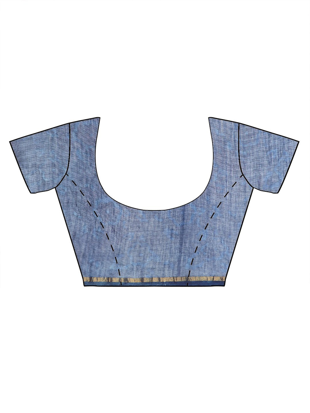 Blue & White Chanderi Silk Cotton Hand Block Print Handcrafted Saree-Saree-Kalakari India-BHKPSA0003-Chanderi, Dabu, Geographical Indication, Hand Blocks, Hand Crafted, Heritage Prints, Indigo, Natural Dyes, Sarees, Sustainable Fabrics-[Linen,Ethnic,wear,Fashionista,Handloom,Handicraft,Indigo,blockprint,block,print,Cotton,Chanderi,Blue, latest,classy,party,bollywood,trendy,summer,style,traditional,formal,elegant,unique,style,hand,block,print, dabu,booti,gift,present,glamorous,affordable,collecti