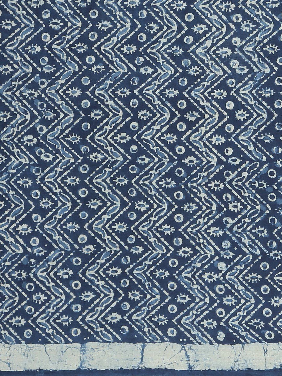 Navy Blue & White Mud Resist Handblock Print Handcrafted Cotton Saree-Saree-Kalakari India-BHKPSA0026-Cotton, Dabu, Geographical Indication, Hand Blocks, Hand Crafted, Heritage Prints, Indigo, Natural Dyes, Sarees, Sustainable Fabrics-[Linen,Ethnic,wear,Fashionista,Handloom,Handicraft,Indigo,blockprint,block,print,Cotton,Chanderi,Blue, latest,classy,party,bollywood,trendy,summer,style,traditional,formal,elegant,unique,style,hand,block,print, dabu,booti,gift,present,glamorous,affordable,collectib