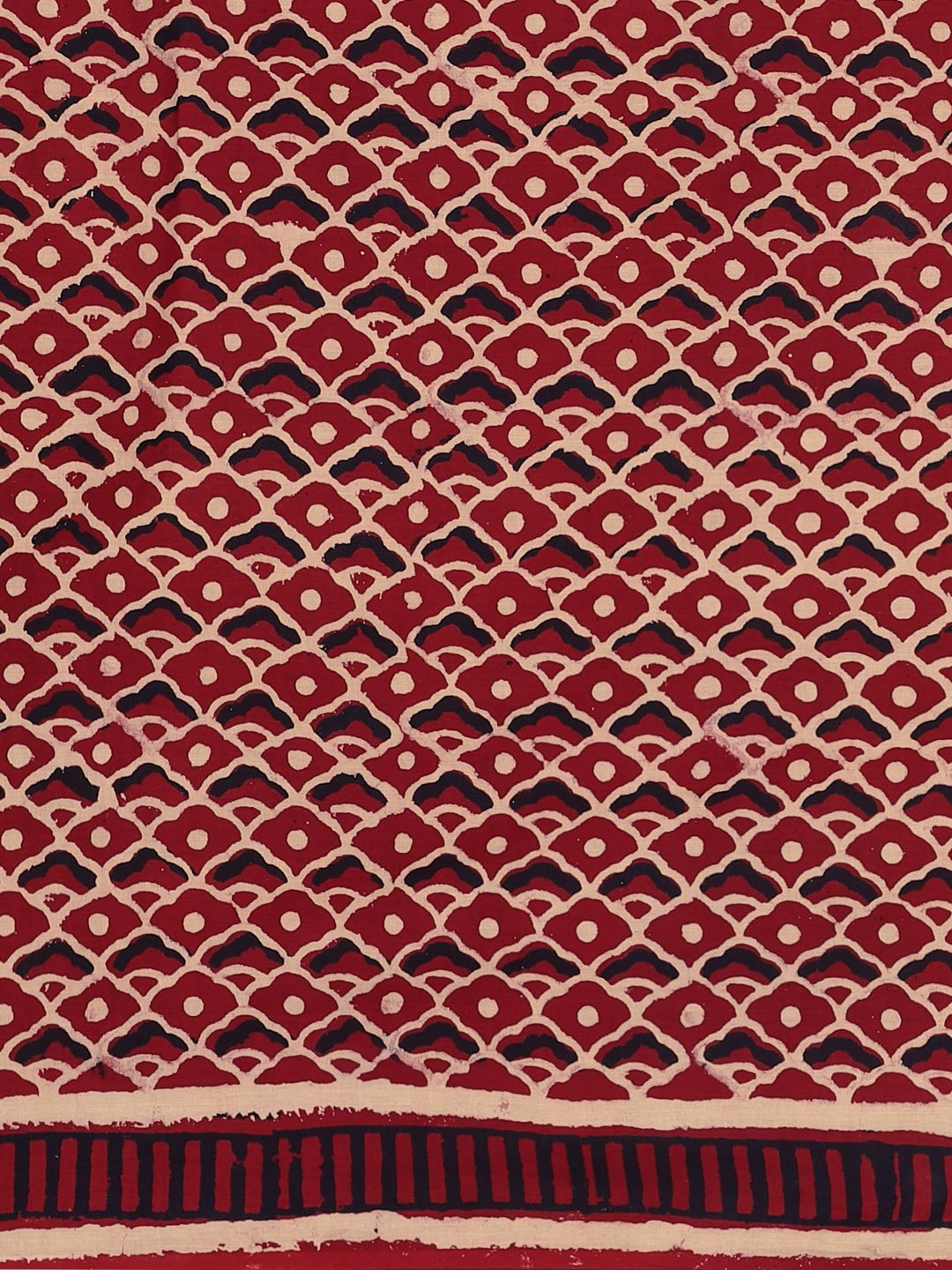 Red & Beige Mud Resist Handblock Print Batik Handcrafted Cotton Saree-Saree-Kalakari India-BHKPSA0033-Batik, Cotton, Geographical Indication, Hand Blocks, Hand Crafted, Heritage Prints, Sarees, Sustainable Fabrics-[Linen,Ethnic,wear,Fashionista,Handloom,Handicraft,Indigo,blockprint,block,print,Cotton,Chanderi,Blue, latest,classy,party,bollywood,trendy,summer,style,traditional,formal,elegant,unique,style,hand,block,print, dabu,booti,gift,present,glamorous,affordable,collectible,Sari,Saree,printed