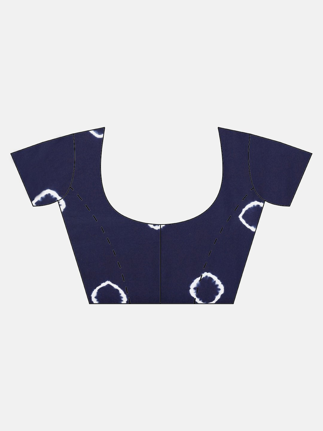 Indigo Dyed Saree Shibori Tie & Dyed Handcrafted Cotton Saree-Saree-Kalakari India-BHKPSA0039-Cotton, Geographical Indication, Hand Blocks, Hand Crafted, Heritage Prints, Sarees, Shibori, Sustainable Fabrics-[Linen,Ethnic,wear,Fashionista,Handloom,Handicraft,Indigo,blockprint,block,print,Cotton,Chanderi,Blue, latest,classy,party,bollywood,trendy,summer,style,traditional,formal,elegant,unique,style,hand,block,print, dabu,booti,gift,present,glamorous,affordable,collectible,Sari,Saree,printed, holi