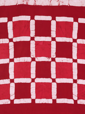 White & Pink Shibori Tie & Dyed Handcrafted Cotton Saree-Saree-Kalakari India-BHKPSA0062-Cotton, Geographical Indication, Hand Blocks, Hand Crafted, Heritage Prints, Sarees, Shibori, Sustainable Fabrics-[Linen,Ethnic,wear,Fashionista,Handloom,Handicraft,Indigo,blockprint,block,print,Cotton,Chanderi,Blue, latest,classy,party,bollywood,trendy,summer,style,traditional,formal,elegant,unique,style,hand,block,print, dabu,booti,gift,present,glamorous,affordable,collectible,Sari,Saree,printed, holi, Diw