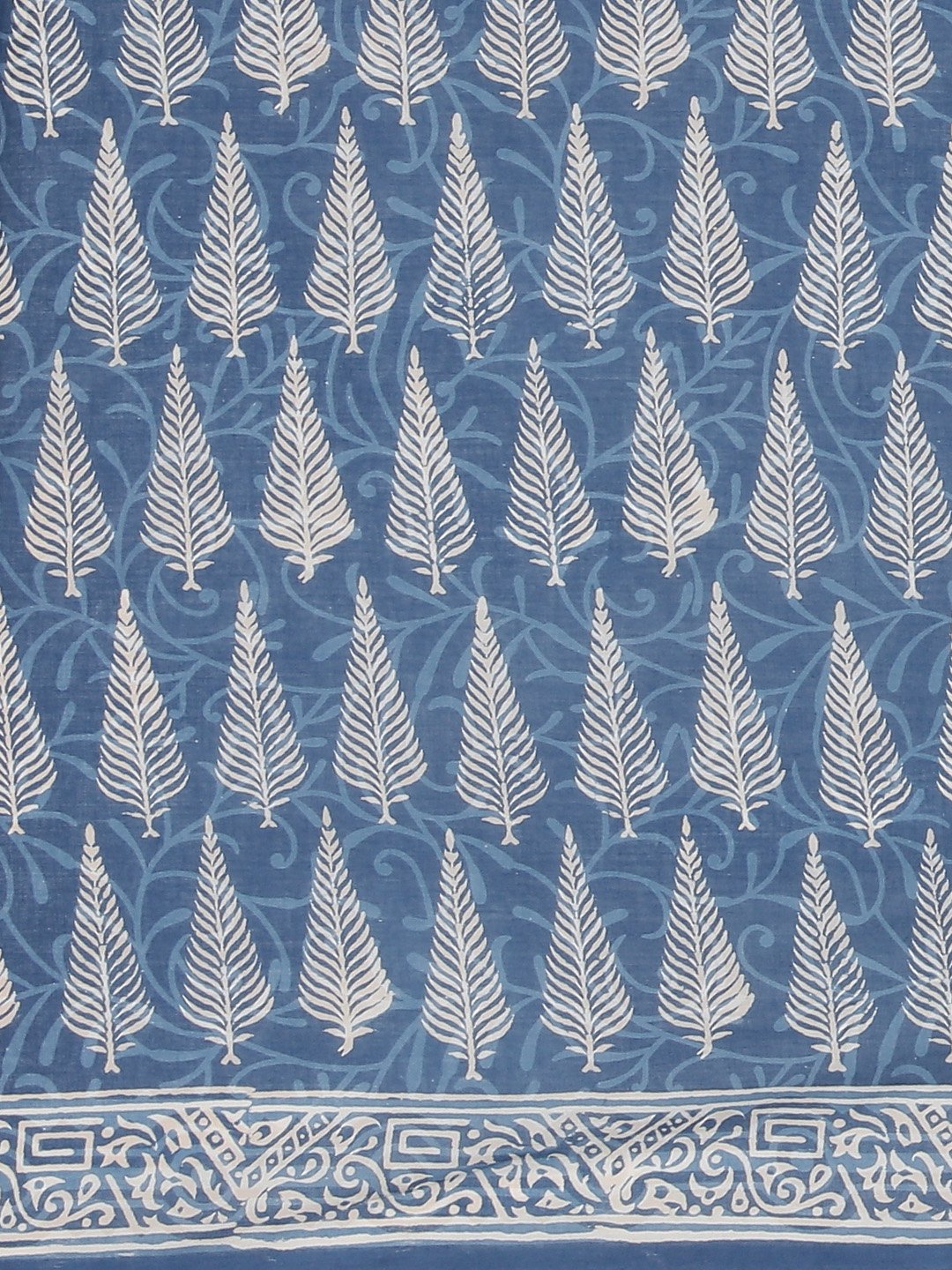 Blue White Dabu Handblock Print Bagru Saree-Saree-Kalakari India-BHKPSA0074-Cotton, Dabu, Geographical Indication, Hand Blocks, Hand Crafted, Heritage Prints, Indigo, Natural Dyes, Sarees, Sustainable Fabrics-[Linen,Ethnic,wear,Fashionista,Handloom,Handicraft,Indigo,blockprint,block,print,Cotton,Chanderi,Blue, latest,classy,party,bollywood,trendy,summer,style,traditional,formal,elegant,unique,style,hand,block,print, dabu,booti,gift,present,glamorous,affordable,collectible,Sari,Saree,printed, hol