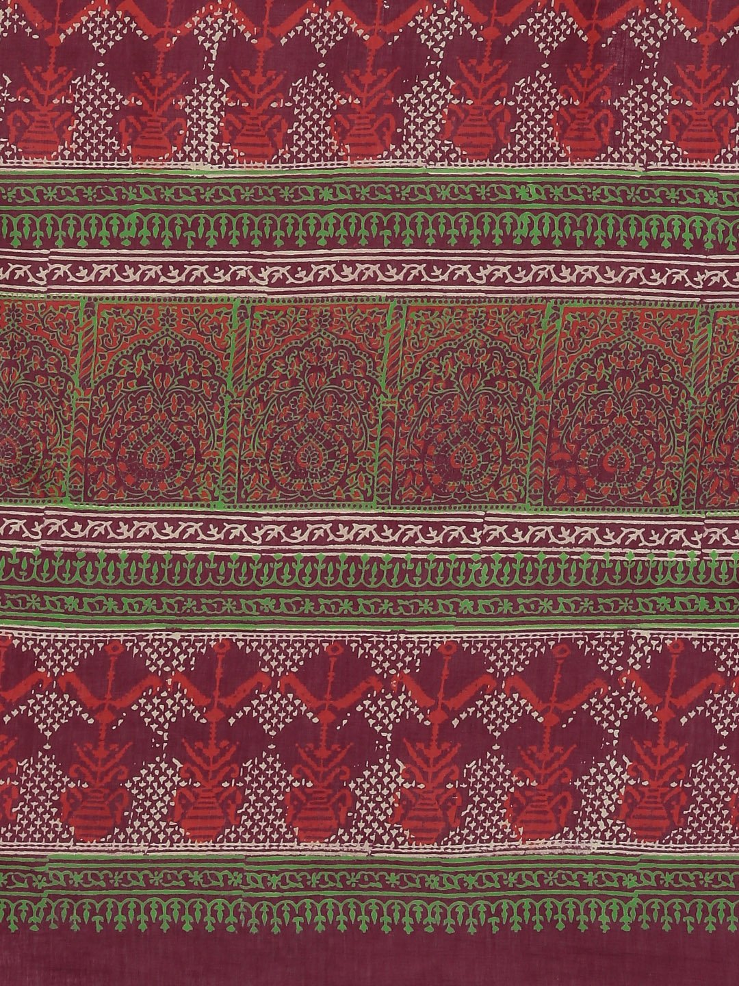 Maroon Beige Pure Cotton Hand Block Printed Dabu Saree-Saree-Kalakari India-BHKPSA0084-Cotton, Dabu, Geographical Indication, Hand Blocks, Hand Crafted, Heritage Prints, Indigo, Natural Dyes, Sarees, Sustainable Fabrics-[Linen,Ethnic,wear,Fashionista,Handloom,Handicraft,Indigo,blockprint,block,print,Cotton,Chanderi,Blue, latest,classy,party,bollywood,trendy,summer,style,traditional,formal,elegant,unique,style,hand,block,print, dabu,booti,gift,present,glamorous,affordable,collectible,Sari,Saree,p