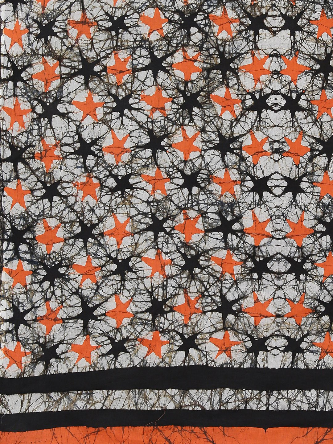 Orange Black Handcrafted Printed Bagru Saree-Saree-Kalakari India-BHKPSA0090-Cotton, Geographical Indication, Hand Blocks, Hand Crafted, Heritage Prints, Sarees, Shibori, Sustainable Fabrics-[Linen,Ethnic,wear,Fashionista,Handloom,Handicraft,Indigo,blockprint,block,print,Cotton,Chanderi,Blue, latest,classy,party,bollywood,trendy,summer,style,traditional,formal,elegant,unique,style,hand,block,print, dabu,booti,gift,present,glamorous,affordable,collectible,Sari,Saree,printed, holi, Diwali, birthda