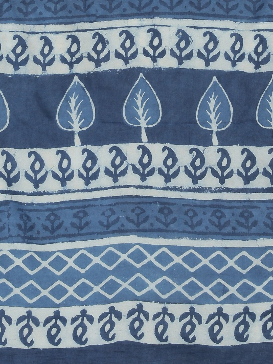 Blue White Dabu Handblock Print Bagru Saree-Saree-Kalakari India-BHKPSA0096-Cotton, Dabu, Geographical Indication, Hand Blocks, Hand Crafted, Heritage Prints, Indigo, Natural Dyes, Sarees, Sustainable Fabrics-[Linen,Ethnic,wear,Fashionista,Handloom,Handicraft,Indigo,blockprint,block,print,Cotton,Chanderi,Blue, latest,classy,party,bollywood,trendy,summer,style,traditional,formal,elegant,unique,style,hand,block,print, dabu,booti,gift,present,glamorous,affordable,collectible,Sari,Saree,printed, hol