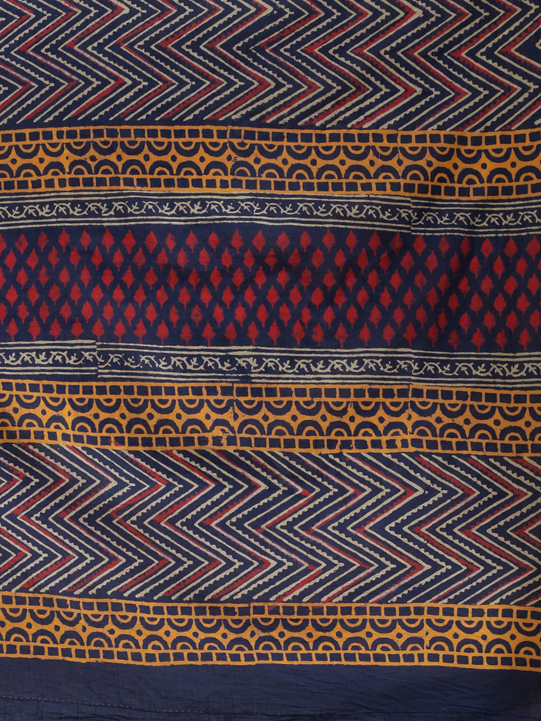 Navy Blue & Red Handblock Print Bagru Saree-Saree-Kalakari India-BHKPSA0110-Cotton, Geographical Indication, Hand Blocks, Hand Crafted, Heritage Prints, Sanganeri, Sarees, Sustainable Fabrics-[Linen,Ethnic,wear,Fashionista,Handloom,Handicraft,Indigo,blockprint,block,print,Cotton,Chanderi,Blue, latest,classy,party,bollywood,trendy,summer,style,traditional,formal,elegant,unique,style,hand,block,print, dabu,booti,gift,present,glamorous,affordable,collectible,Sari,Saree,printed, holi, Diwali, birthd
