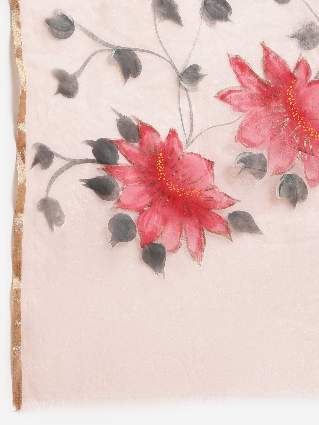 Pink and Grey, Kalakari India Bagru Organza Solid Saree with Blouse BHKPSA0141-Saree-Kalakari India-BHKPSA0141-Geographical Indication, Hand Crafted, Hand Painted, Heritage Prints, Natural Dyes, Organza, Red, Sarees, Sustainable Fabrics, Woven, Yellow-[Linen,Ethnic,wear,Fashionista,Handloom,Handicraft,Indigo,blockprint,block,print,Cotton,Chanderi,Blue, latest,classy,party,bollywood,trendy,summer,style,traditional,formal,elegant,unique,style,hand,block,print, dabu,booti,gift,present,glamorous,aff