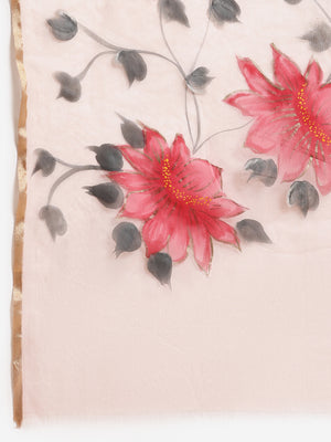 Pink and Grey, Kalakari India Bagru Organza Solid Saree with Blouse BHKPSA0141-Saree-Kalakari India-BHKPSA0141-Geographical Indication, Hand Crafted, Hand Painted, Heritage Prints, Natural Dyes, Organza, Red, Sarees, Sustainable Fabrics, Woven, Yellow-[Linen,Ethnic,wear,Fashionista,Handloom,Handicraft,Indigo,blockprint,block,print,Cotton,Chanderi,Blue, latest,classy,party,bollywood,trendy,summer,style,traditional,formal,elegant,unique,style,hand,block,print, dabu,booti,gift,present,glamorous,aff