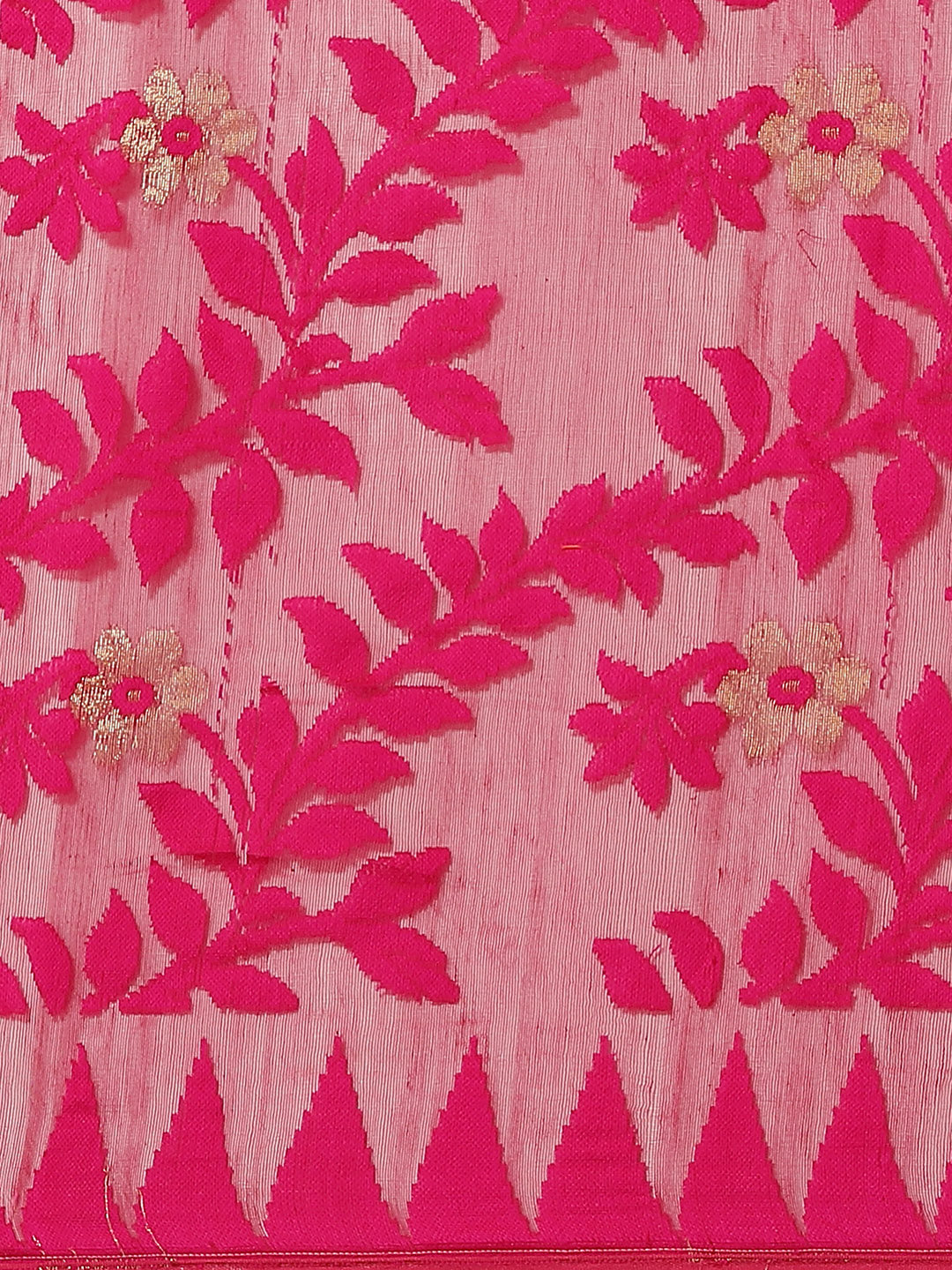 Pink and Gold, Kalakari India Jamdani Silk Cotton Woven Design Saree without blouse CHBHSA0027-Saree-Kalakari India-CHBHSA0027-Bengal, Geographical Indication, Hand Crafted, Hand Painted, Heritage Prints, Jamdani, Natural Dyes, Red, Sarees, Silk Blended, Sustainable Fabrics, Woven, Yellow-[Linen,Ethnic,wear,Fashionista,Handloom,Handicraft,Indigo,blockprint,block,print,Cotton,Chanderi,Blue, latest,classy,party,bollywood,trendy,summer,style,traditional,formal,elegant,unique,style,hand,block,print,