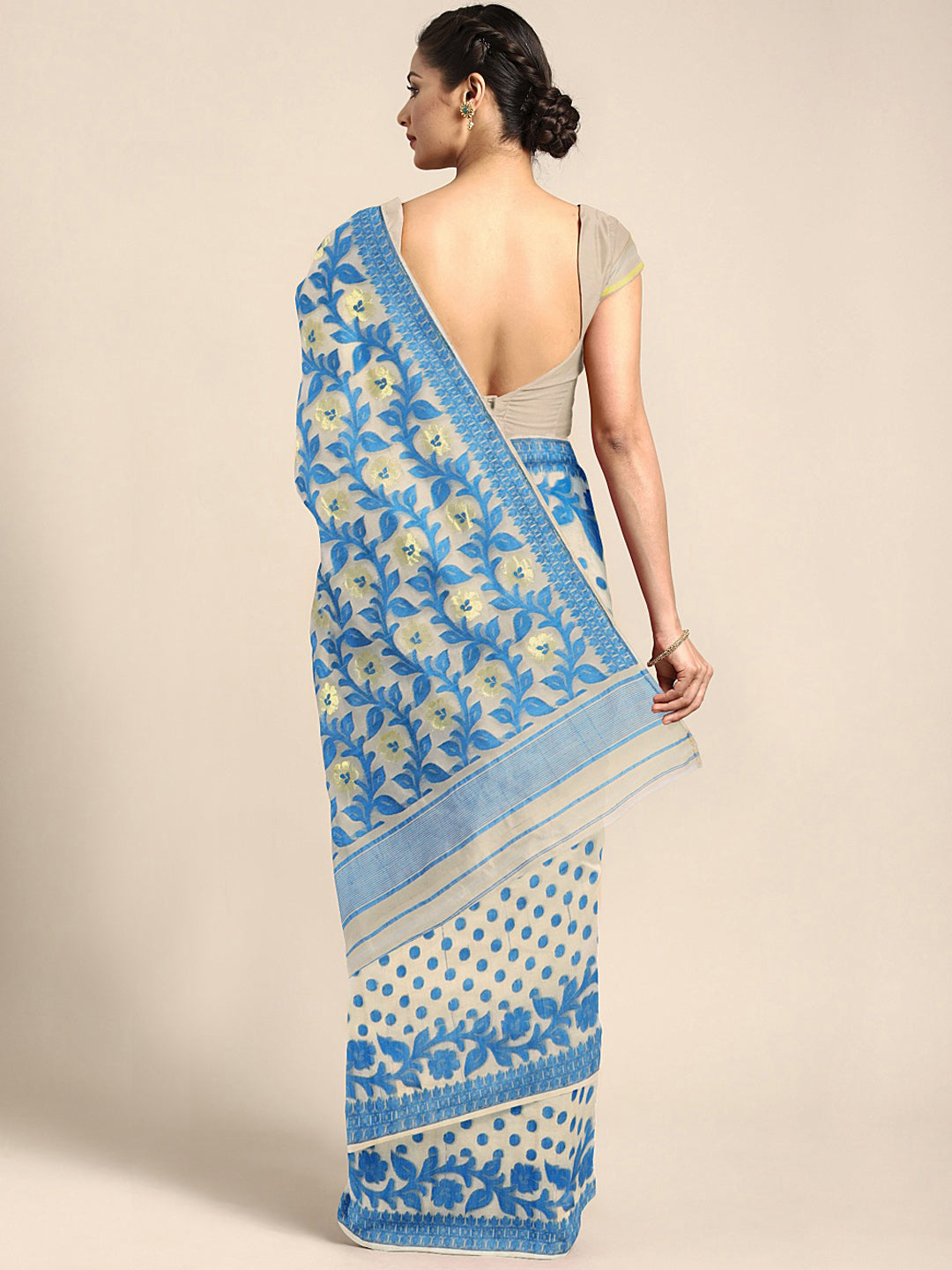 Peach Jamdani Woven Design Saree Without Blouse Piece CHBHSA0044 CHBHSA0044-Saree-Kalakari India-CHBHSA0044-Geographical Indication, Hand Crafted, Heritage Prints, Jamdani, Natural Dyes, Nayantara, Sarees, Silk Cotton, Sustainable Fabrics, West Bengal, Woven-[Linen,Ethnic,wear,Fashionista,Handloom,Handicraft,Indigo,blockprint,block,print,Cotton,Chanderi,Blue, latest,classy,party,bollywood,trendy,summer,style,traditional,formal,elegant,unique,style,hand,block,print, dabu,booti,gift,present,glamor