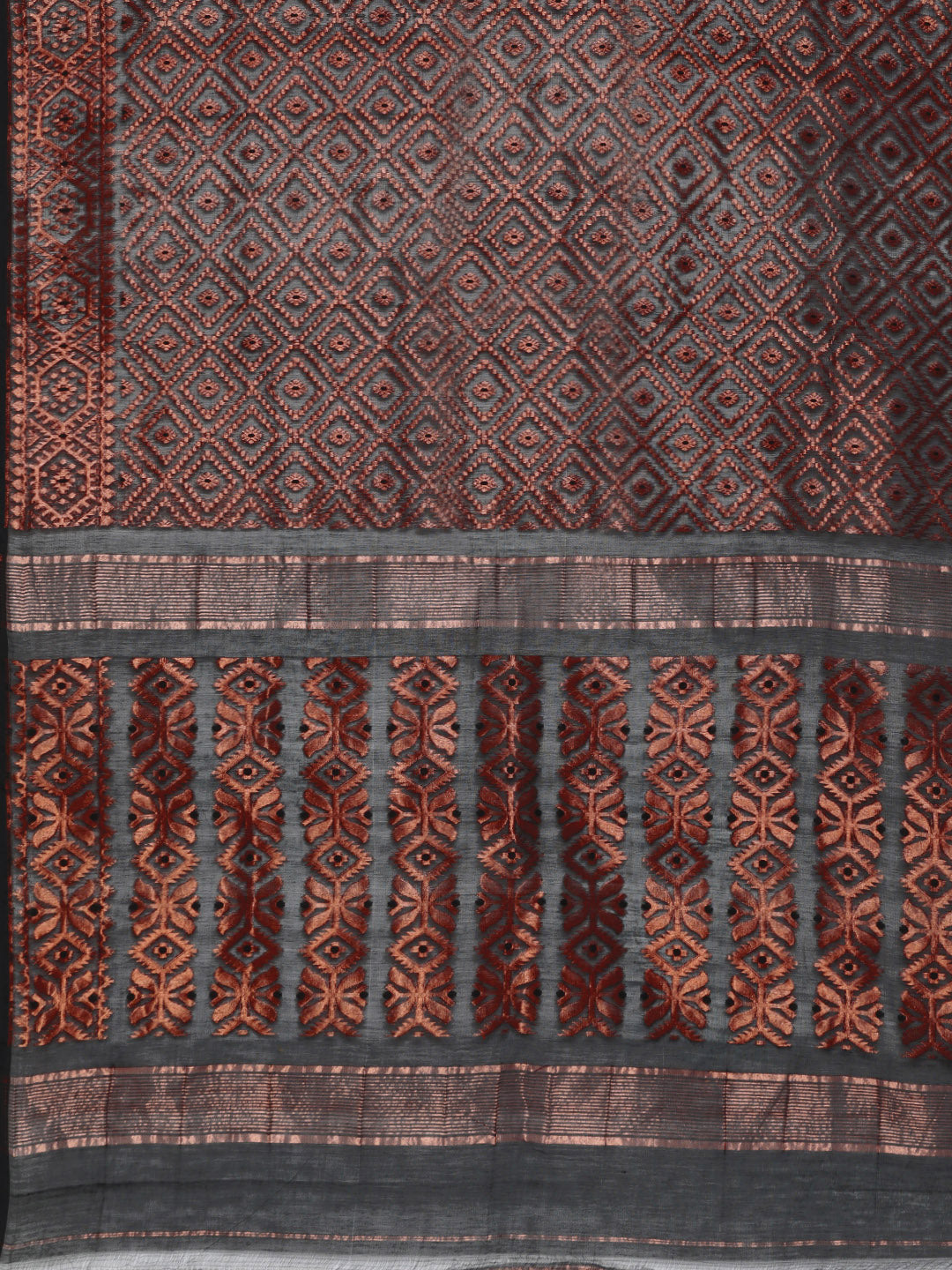 Black Jamdani Woven Design Saree Without Blouse Piece CHBHSA0047 CHBHSA0047-Saree-Kalakari India-CHBHSA0047-Geographical Indication, Hand Crafted, Heritage Prints, Jamdani, Natural Dyes, Sarees, Silk Cotton, Sustainable Fabrics, West Bengal, Woven, Zari-[Linen,Ethnic,wear,Fashionista,Handloom,Handicraft,Indigo,blockprint,block,print,Cotton,Chanderi,Blue, latest,classy,party,bollywood,trendy,summer,style,traditional,formal,elegant,unique,style,hand,block,print, dabu,booti,gift,present,glamorous,a