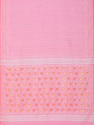 Pink Jamdani Woven Design Saree Without Blouse Piece CHBHSA0048 CHBHSA0048-Saree-Kalakari India-CHBHSA0048-Geographical Indication, Hand Crafted, Heritage Prints, Jamdani, Natural Dyes, Nayantara, Sarees, Silk Cotton, Sustainable Fabrics, West Bengal, Woven-[Linen,Ethnic,wear,Fashionista,Handloom,Handicraft,Indigo,blockprint,block,print,Cotton,Chanderi,Blue, latest,classy,party,bollywood,trendy,summer,style,traditional,formal,elegant,unique,style,hand,block,print, dabu,booti,gift,present,glamoro