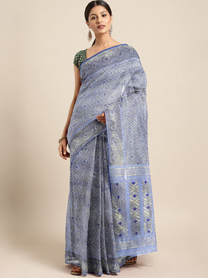 Purple Jamdani Woven Design Saree Without Blouse Piece CHBHSA0056 CHBHSA0056-Saree-Kalakari India-CHBHSA0056-Geographical Indication, Hand Crafted, Heritage Prints, Jamdani, Natural Dyes, Sarees, Silk Cotton, Sustainable Fabrics, West Bengal, Woven, Zari-[Linen,Ethnic,wear,Fashionista,Handloom,Handicraft,Indigo,blockprint,block,print,Cotton,Chanderi,Blue, latest,classy,party,bollywood,trendy,summer,style,traditional,formal,elegant,unique,style,hand,block,print, dabu,booti,gift,present,glamorous,