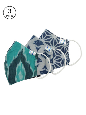 Kalakari India - 4 layer reusable, Handblock print 100% cotton mask with built-in filter-Outdoor Mask-Kalakari India-COJRMK010714-affordable, bacteria, block, blockprint, Blue, bollywood, booti, Chanderi, classy, collectible, corona, Cotton, Covid, dabu, elegant, Ethnic, Fashionista, formal, gift, glamorous, hand, Handicraft, Handloom, Indigo, kids, latest, Mask, party, present, print, printed, style, summer, traditional, trendy, unique, viral, virus, wear-[Linen,Ethnic,wear,Fashionista,Handloom